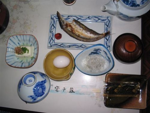 民宿の朝食
